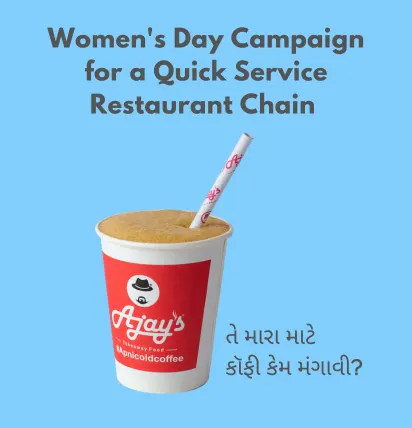 Women's Day Digital Marketing Campaign for a quick service restaurant